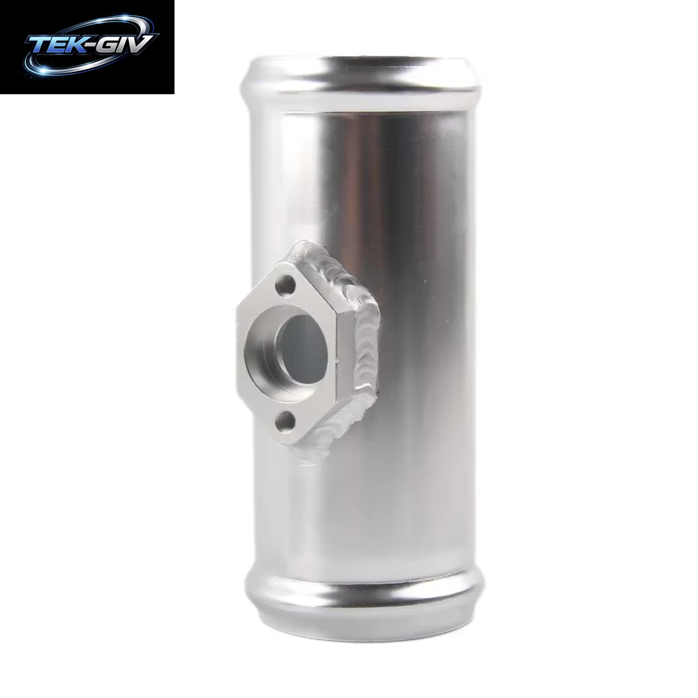 2,5" 63Mm Aluminium-Flanschrohr Mit Adapter Passend Für Jetta Golf Beetle A4 MK4 1.8T Kartensensorflansch