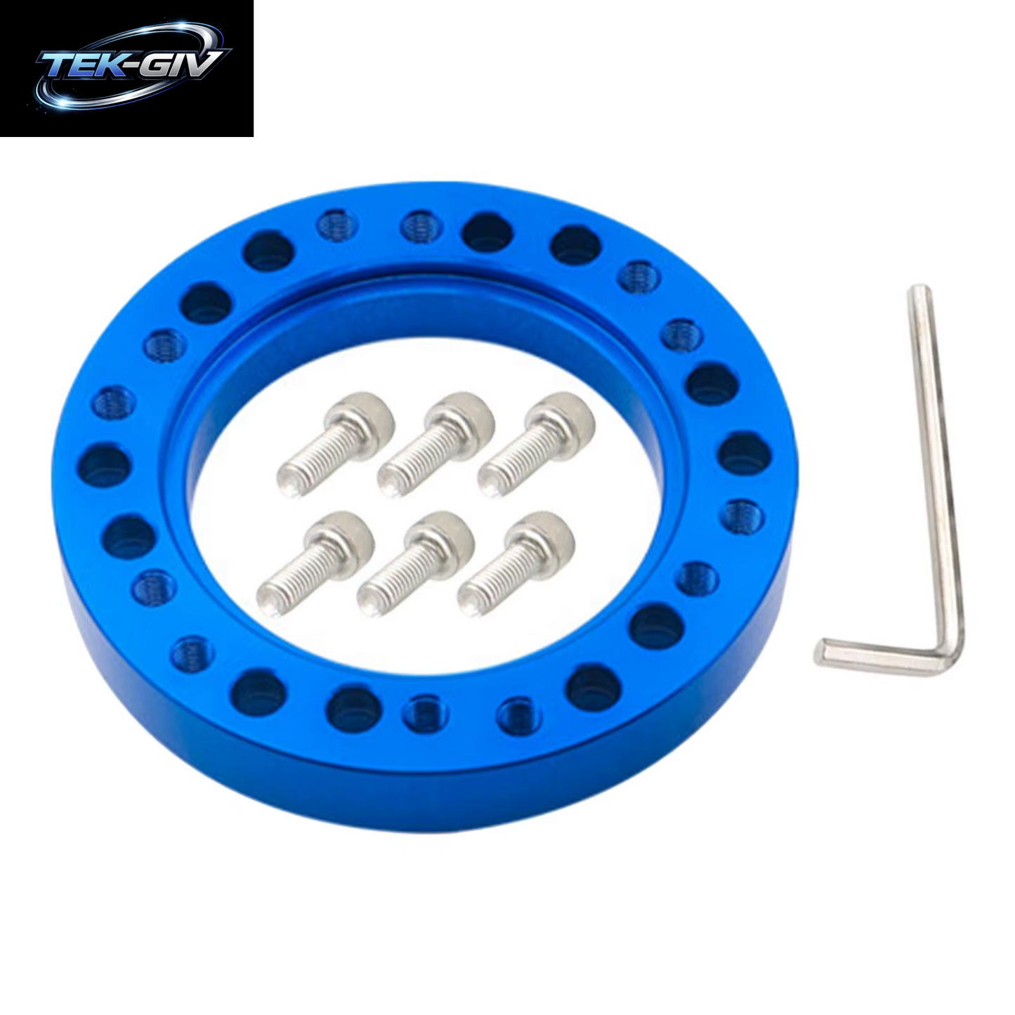 Aluminium Auto Lenkradnabe Adapter Spacer Pad Mit 6 Schrauben Fahrzeugteile Räder Zubehör Umwandlung Spacer Rennwagen