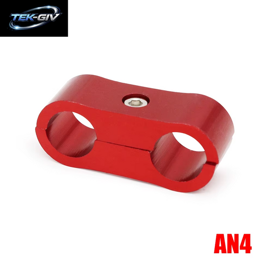 Schwarz/Rot/Blau AN4 AN6 AN8 AN10 AN12 Geflochtene Gummi-Schlauchleitungsklemme Aluminium Eloxierter Leitungsabscheider Separator Trennklemmensatz