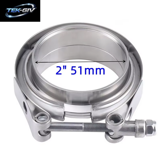 V-Band-Klemme, Männlich, Weiblich, Auspuffflansch, 304 Edelstahl, Turbo-Schalldämpfer-Rohr-Kits, Entriegelung, Autozubehör, 2 Zoll, 2,5 Zoll, 3 Zoll, 3,5 Zoll, 4 Zoll