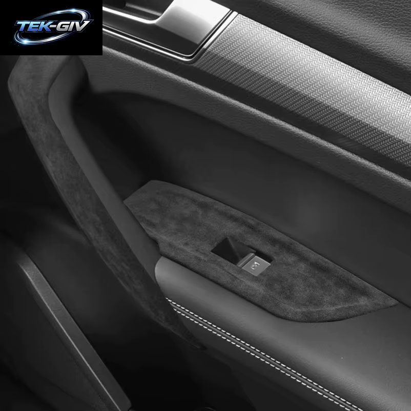 Für LHD Audi Q5 2018 2019 2020 2021 2022 2023 2024 Italienische Wildleder-Verkleidungen Innenraum-Verzierungen Für Türen, Schaltwippen, Mittelkonsole