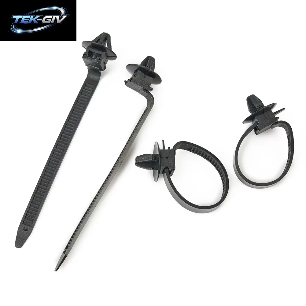 50 Stücke Kabelbaum Verschluss Kabel Klemme Clips Kabelbinder Management Auto Draht Organisatoren Für Auto Schlauch Befestigung Zip Strap