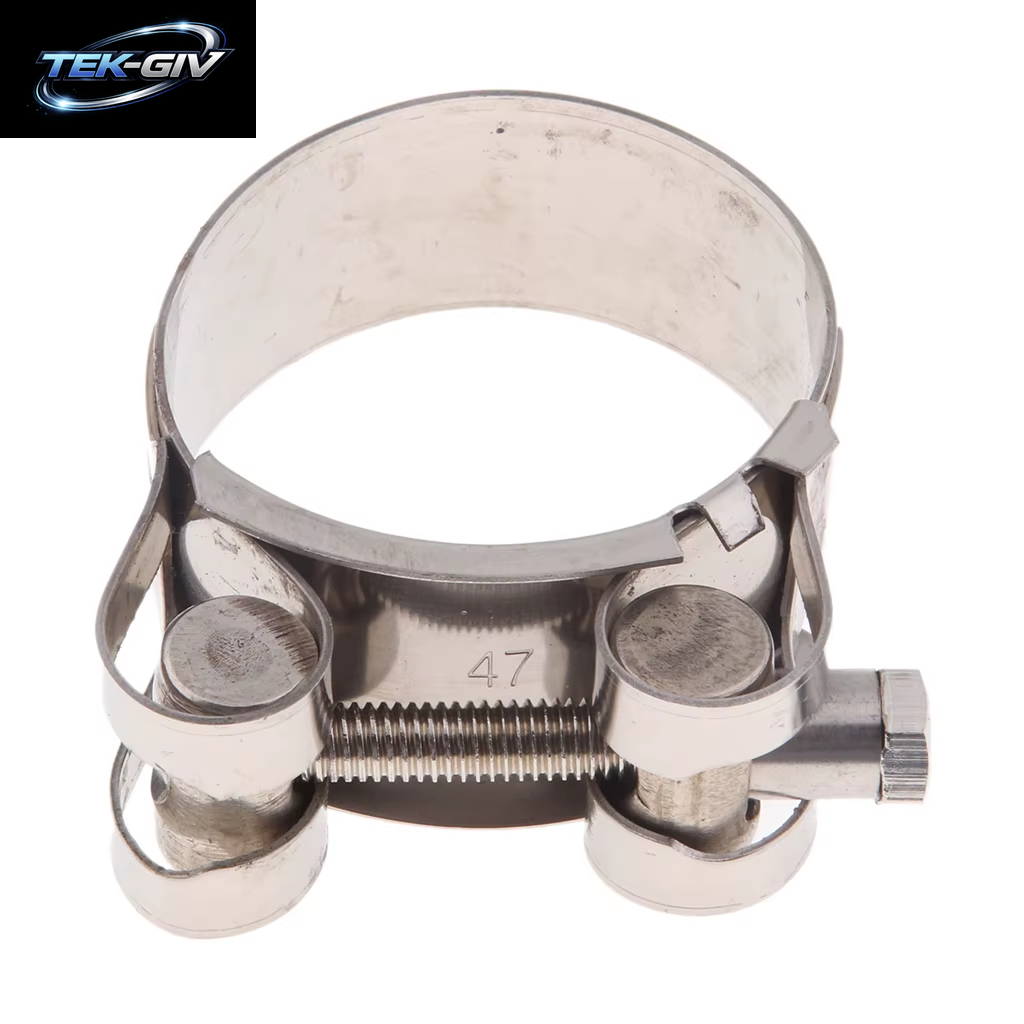 Motorrad-Auspuffrohrschellen, Clip, Passend Für Größe 32–35/36–39/40–43/44–47/48–51/52–55 Mm, Edelstahl-Auspuffklemme