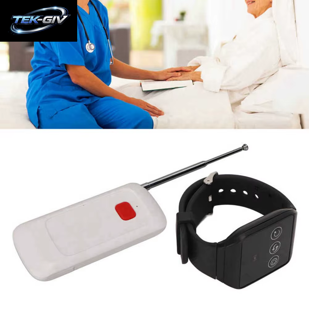 Wireless Caregiver Pager Wireless Nurse Call System Alarm Knopf Wasserdicht Für Heim Krankenhaus
