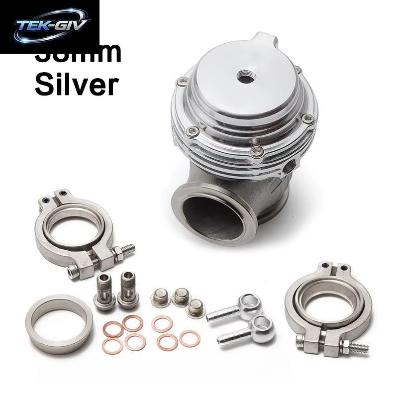 Universelles 38 Mm Externes Wastegate Mit V-Band, Flansch-Turbo-Wastegate Für Supercharge-Turbo-Verteiler Mit Logo MV-S 38 Mm Wastegate