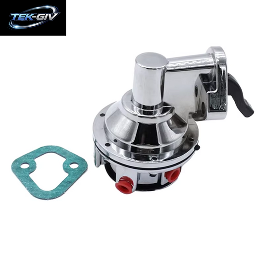 Ab61-Für Chevy Small Block V8 Mechanische Kraftstoffpumpe – 2 Ventile, 80 GPH, 8 PSI – SBC (262–400), Chrom, Autozubehör