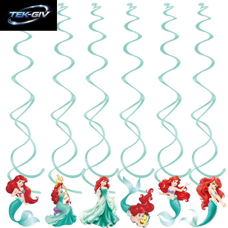 Die Kleine Meerjungfrau Geburtstag Party Dekoration Prinzessin Ariel Papier Serviette Teller Tasse Tischdecke Luftballons Kinder Baby Shower Supplies