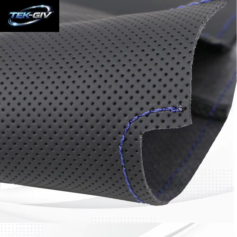 Maßgeschneiderte Auto-Lenkradabdeckung Aus Nappaleder Für Hyundai Genesis 2015 2016, Autozubehör, Schwarz, Verschleißfest