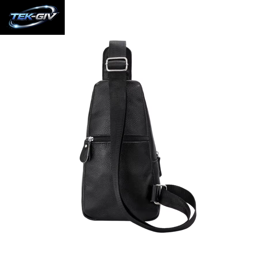 Brusttasche Aus Echtem Leder Für Herren, Große Umhängetasche Aus Rindsleder, Business-Pendler-Umhängetasche Für Herren, Handy-Aufbewahrungstasche