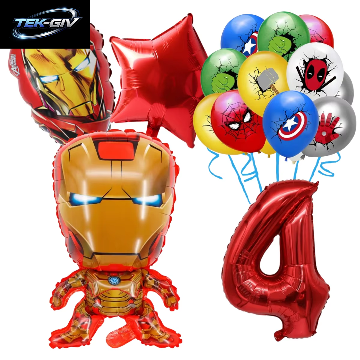 The Avengers Marvel Superheld Hulk Spider-Man Iron Man Ballon Latex Digitalballon Geburtstagsparty Babyparty the Avengers