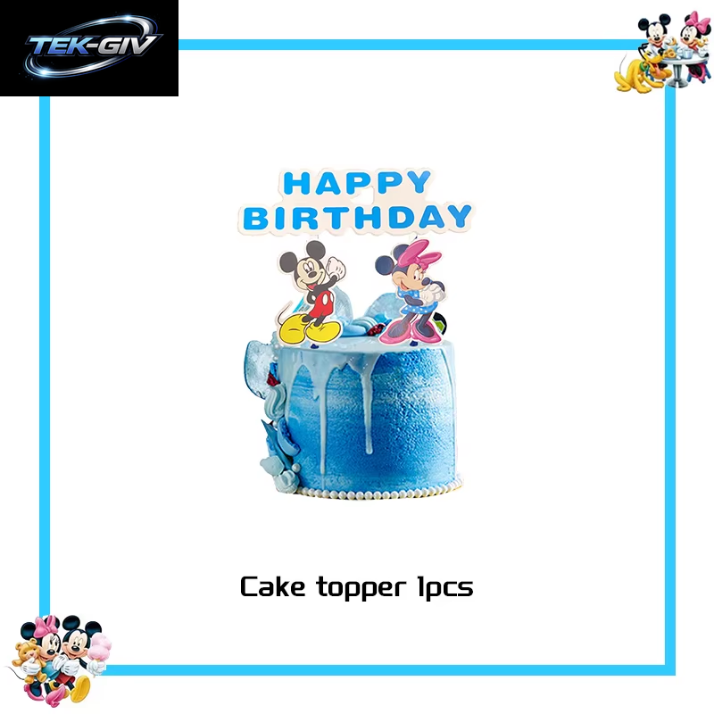 Mickey Mouse Geburtstag Party Dekoration Geschirr Candy Box Banner Tischdecke Hintergrund Ballon Für Kinder Geburtstag Party Supplies