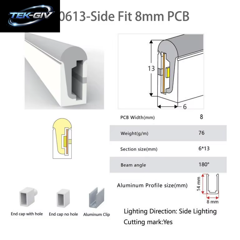 IP67 Wasserdichte Flexible LED Neon Silikon Licht Rohr Für WS2812B WS2811 WS2815 5050 COB RGB Licht Streifen Outdoor Dekoration