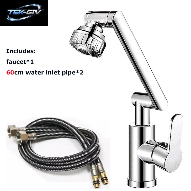 Becken Wasserhahn Heiße Und Kalte Waschbecken Haushalt Badezimmer Multi-Funktion Booster Universal Rotierenden Wasserhahn Küche Universal