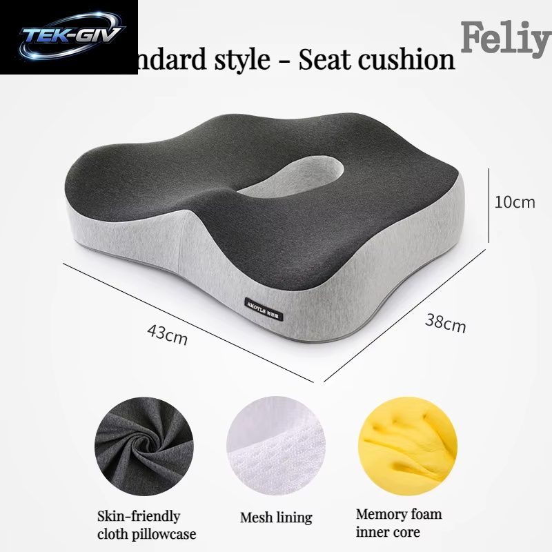 Memory Foam Bürostuhl Kissen Auto Sitz Unterstützung Taille Kissen Massage Lenden Orthopädische Kissen Gesäß Steißbein Kissen Zurück Pads