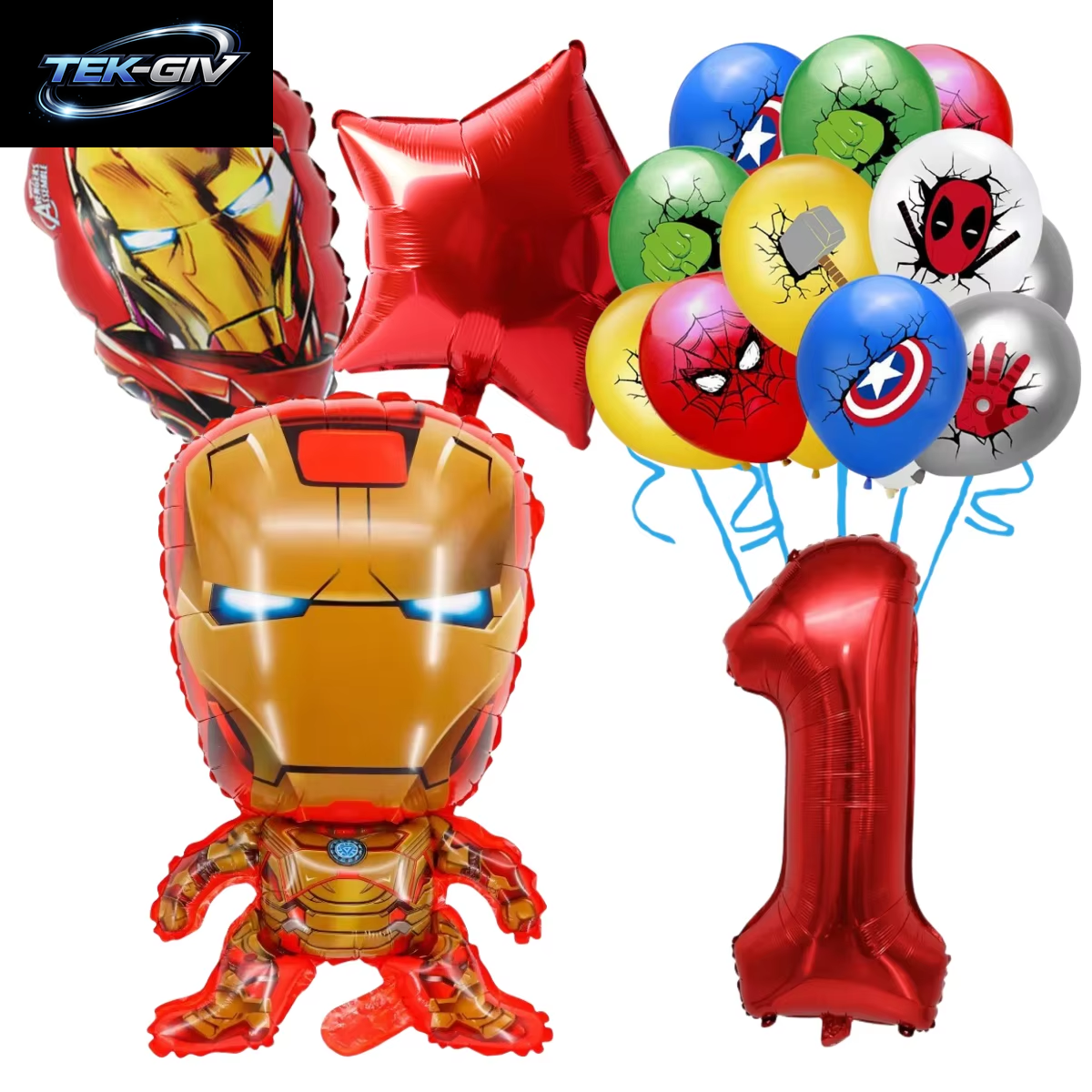 The Avengers Marvel Superheld Hulk Spider-Man Iron Man Ballon Latex Digitalballon Geburtstagsparty Babyparty the Avengers