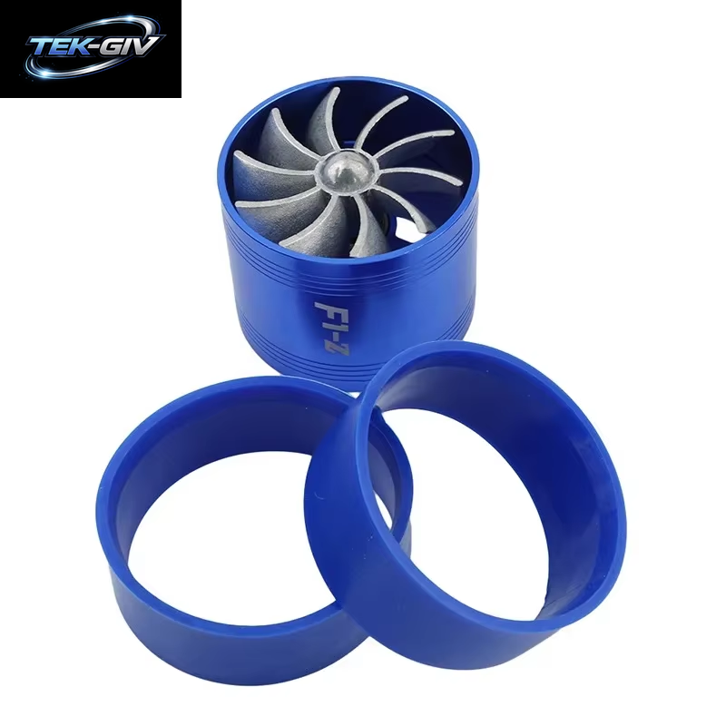Auto Turbine Kompressor Turbolader Einzel Doppel Luftfilter Ansaug Ventilator Kraftstoff Gas Saver Kit Auto Ersatzteil
