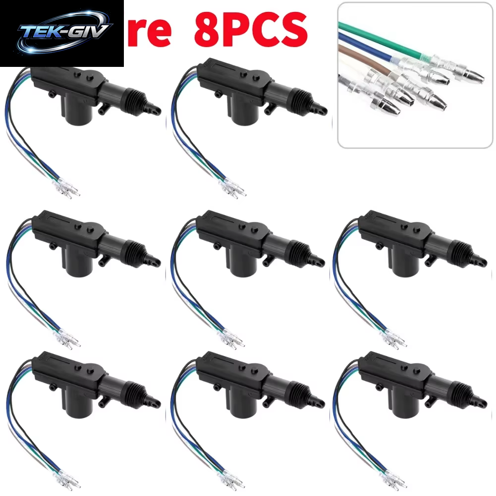 1-10PCS 2/5 Draht Universal Auto Elektrische Antrieb Fernbedienung Zentrale Türschloss 12V Heavy-Duty Locking System Einzigen Pistole Typ Kit