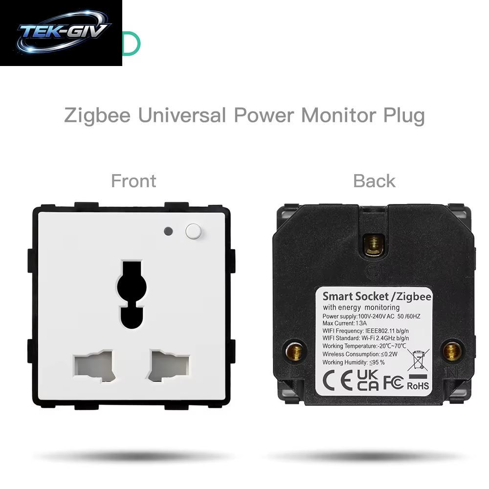BSEED Zigbee Eu/Fr/Uk/Universal Smart Steckdose Stecker Funktion Teile Mit Power Monitor Glas Rahmen DIY Teile Kostenlose Kombinieren
