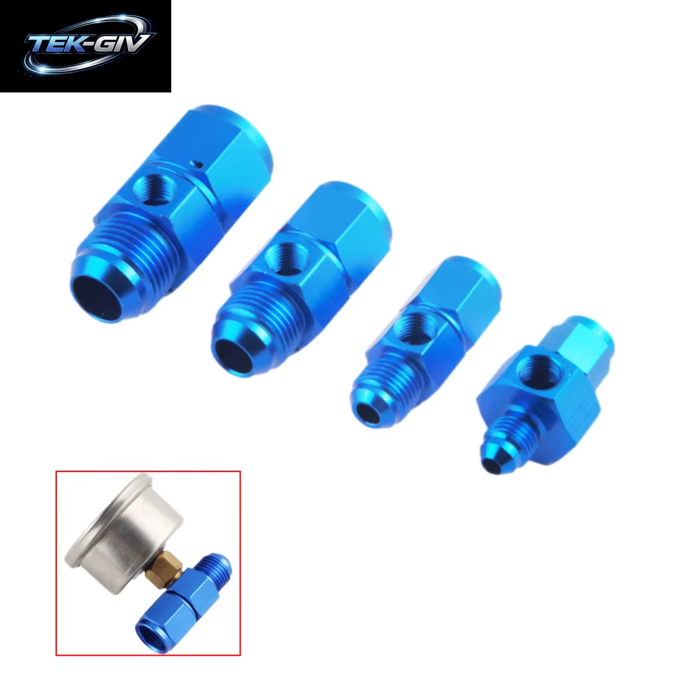 Neue AN4 6 8 10AN Stecker Auf Buchse 1/8 NPT Gauge Sensor Seite Port Adapter Öl Kraftstoff Fitting Schlauch Ende Adapter