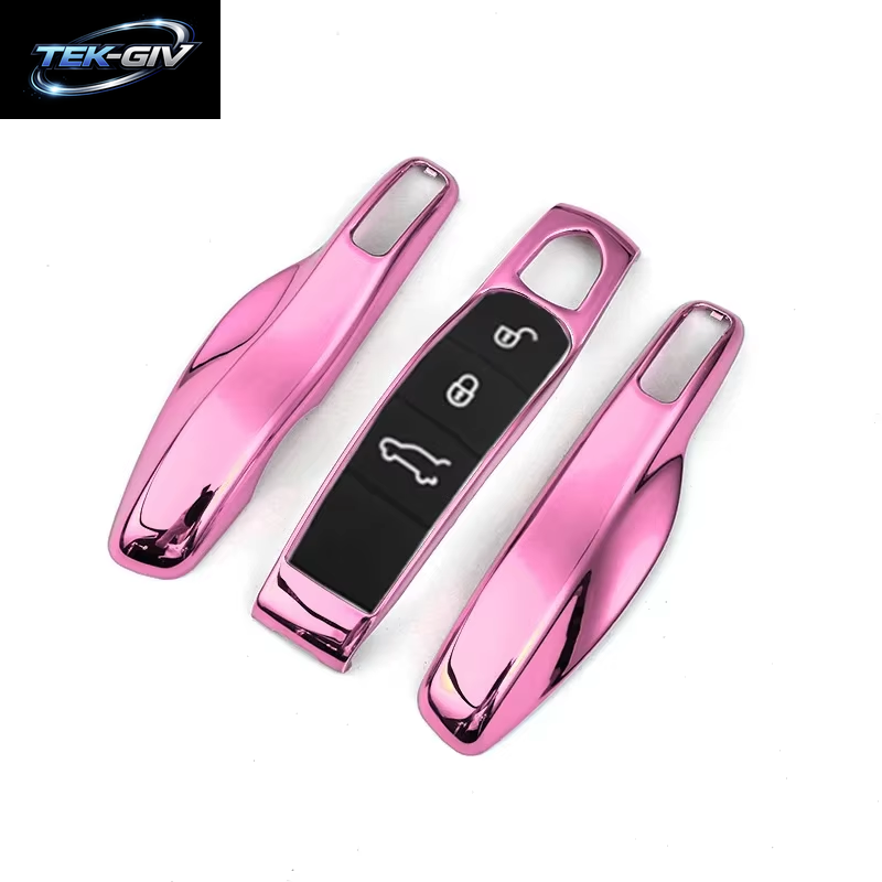 Auto Smart Remote Key Case Fob Abdeckungen Set Shell Für Porsche Panamera Spyder Carrera Macan Boxster Cayman Cayenne 911 970 981 991