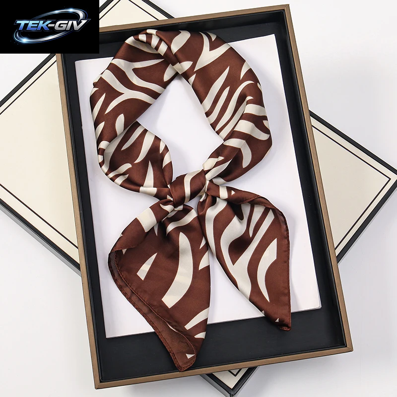 60 Farben Luxus-Schal Für Damen 70*70Cm Seidengefühl Quadratisches Haartuch Foulard Satin-Schal Großformatiges Kopftuch Hijab Taschentuch