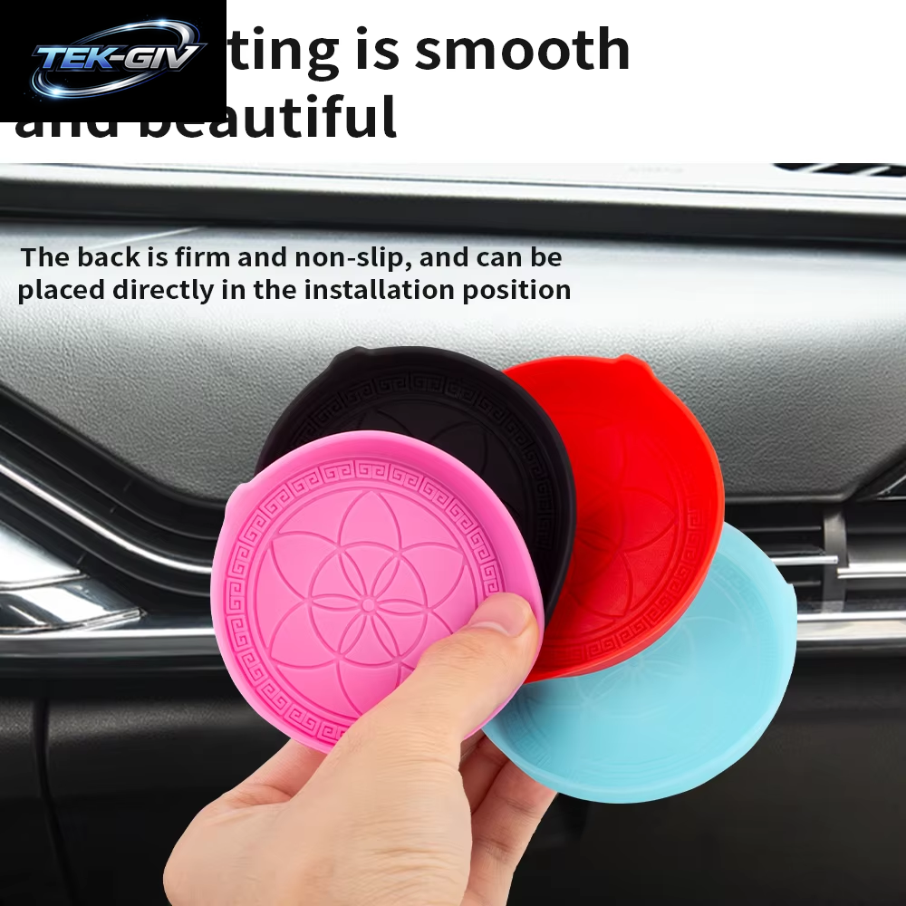 4PCS Auto Silikon Getränkehalter Untersetzer Einsatz Universal Rutschfeste Getränkehalter Autozubehör Innenraum Für Frauen Und Männer