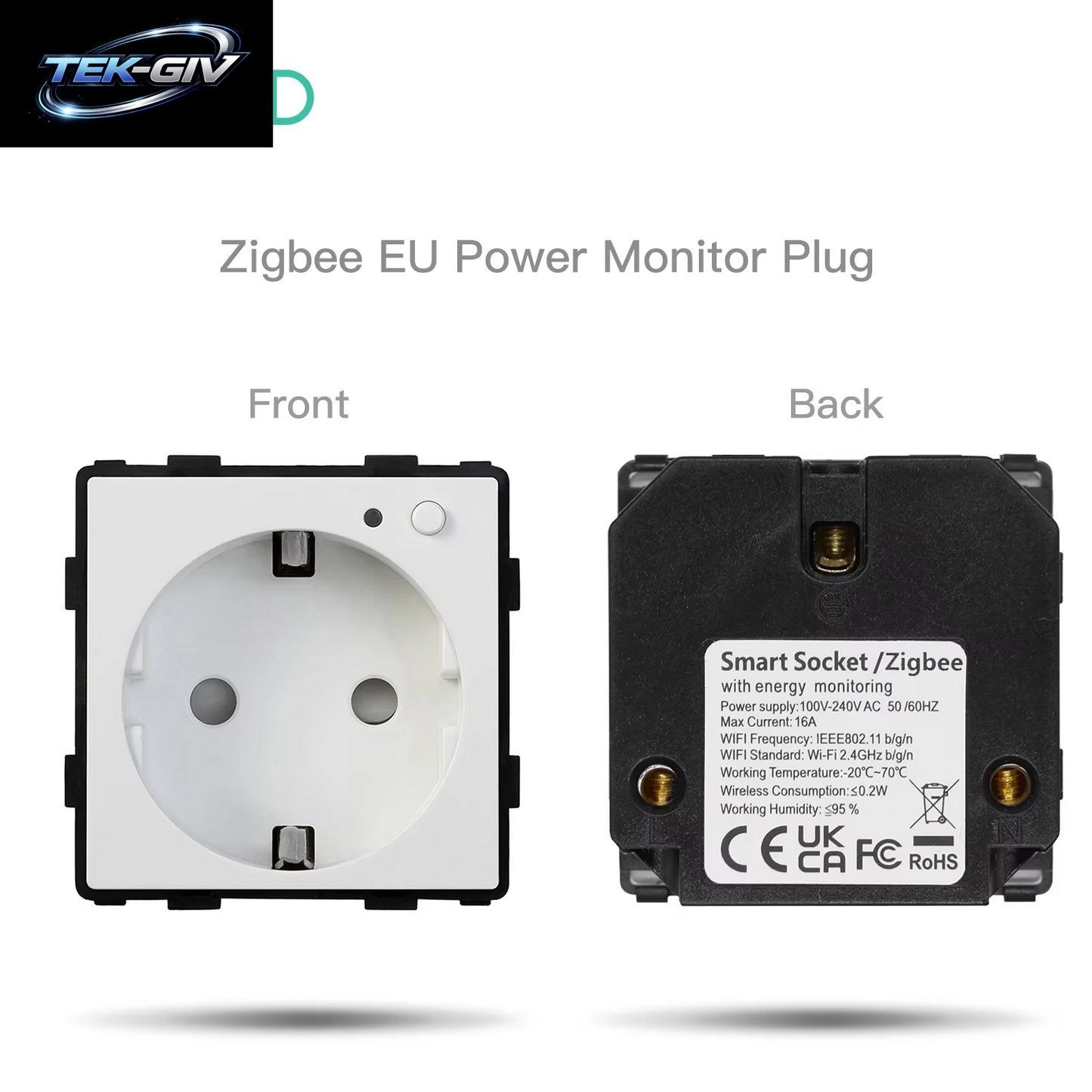 BSEED Zigbee Eu/Fr/Uk/Universal Smart Steckdose Stecker Funktion Teile Mit Power Monitor Glas Rahmen DIY Teile Kostenlose Kombinieren