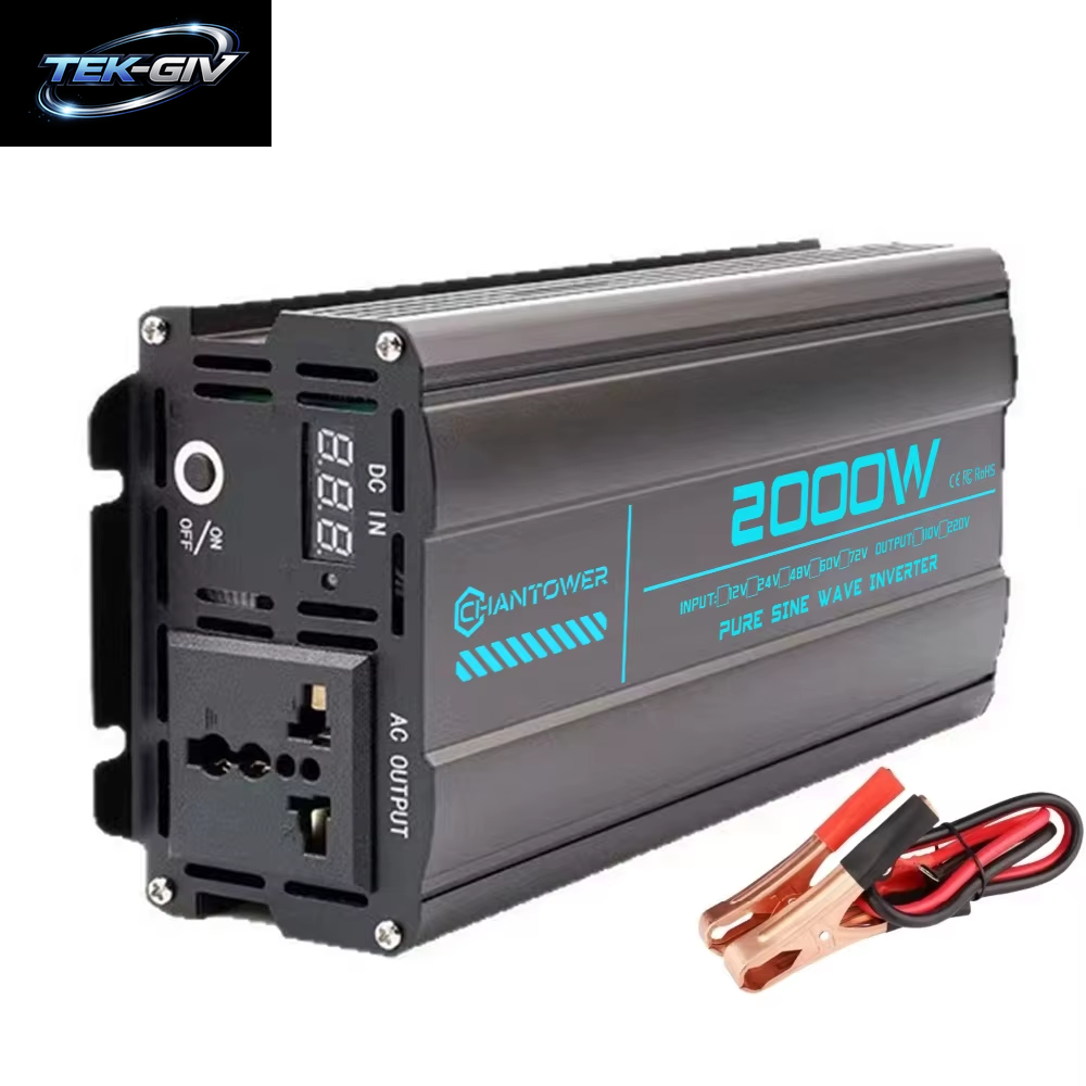 Reiner Sinus-Wechselrichter DC 12 V/24 V/48 V/60 V/72 V Zu AC 110 V/220 V 6000 W 5000 W 4000 W 3000 W 1600 W Konverter Auto Solar Power Inverter