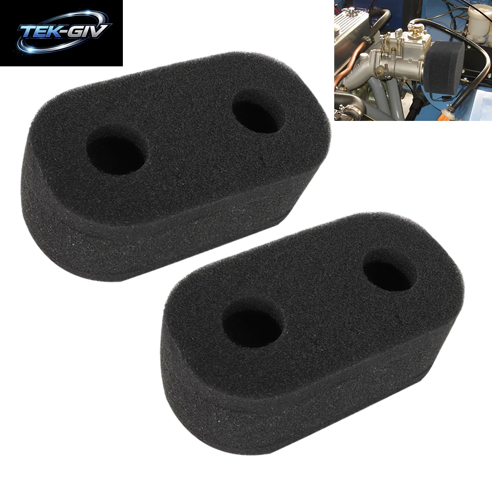 2 Stücke Schaum Carb Socke Luftfilter Doppel Trompete Für Weber DCOE Dellorto Jenvey Vergaser Hohe Qualität