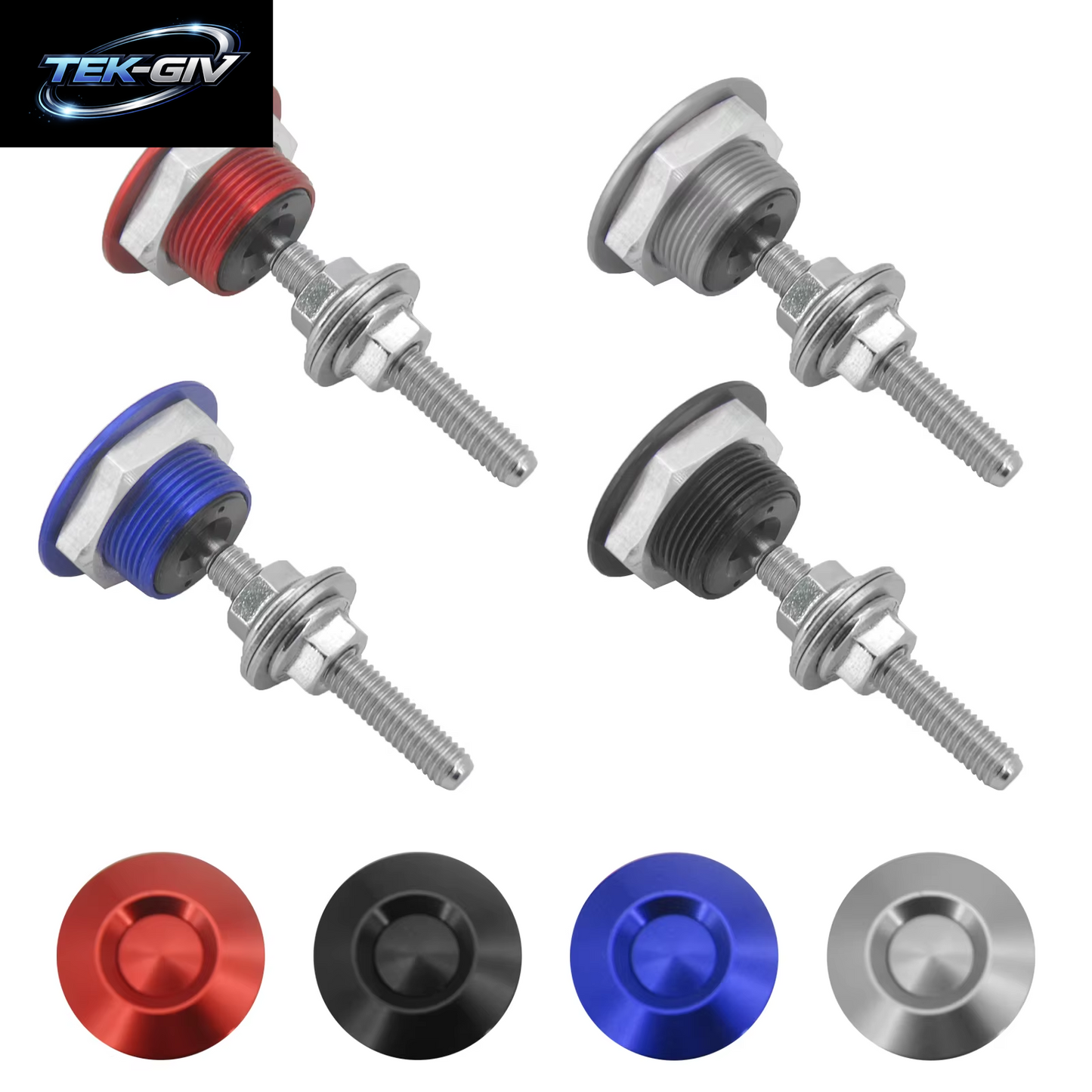 Universal Auto Quick Release Latch Stoßstange 30Mm Push Button Billet Hood Pins Lock Kennzeichen Clip Kit Motorhauben Aluminium