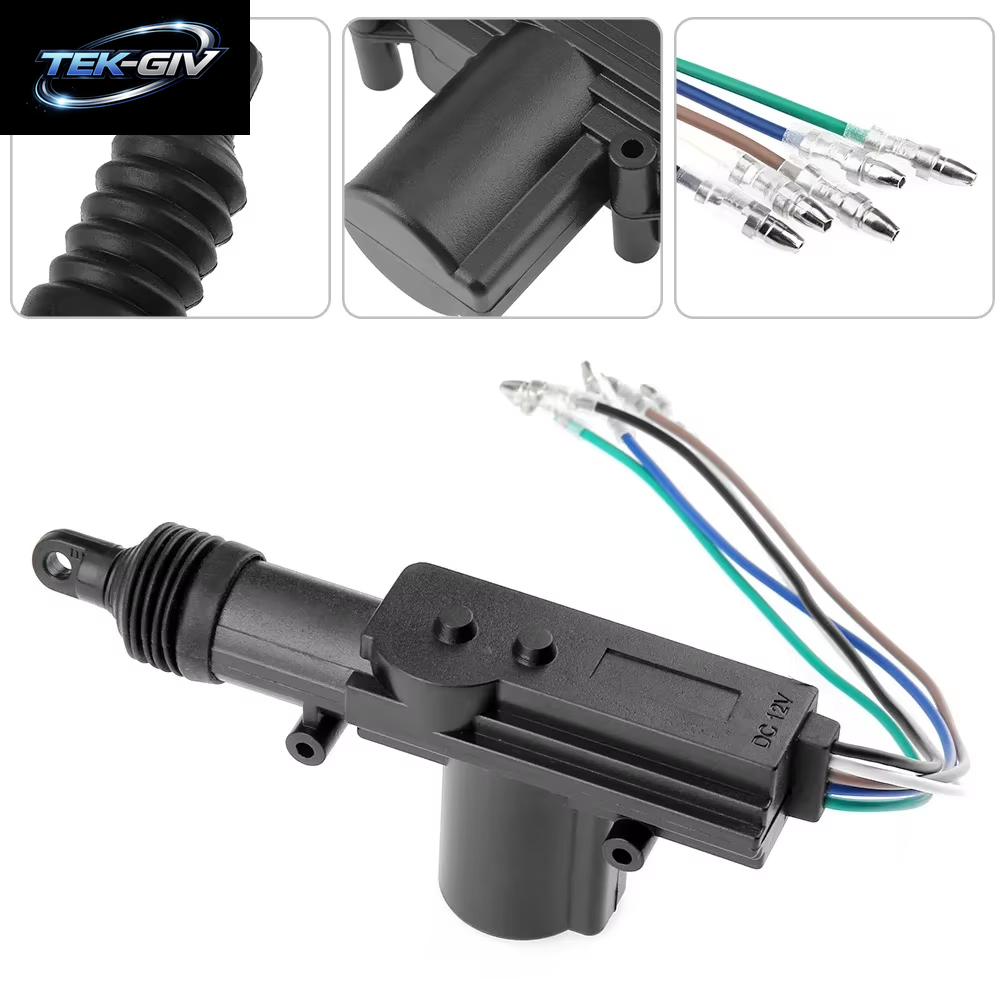 1-10PCS 2/5 Draht Universal Auto Elektrische Antrieb Fernbedienung Zentrale Türschloss 12V Heavy-Duty Locking System Einzigen Pistole Typ Kit
