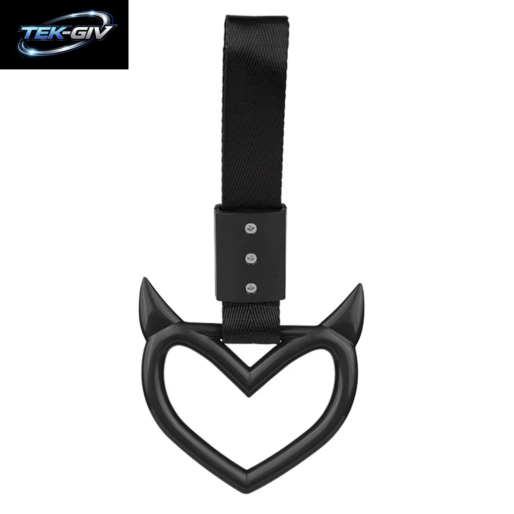 JDM Zurikawa Ring Bus Griff Teufel Herz Modifizierte Racing Griff Hand Strap Loops Stoßstange Bus Auto Drift Charme Auto Zubehör
