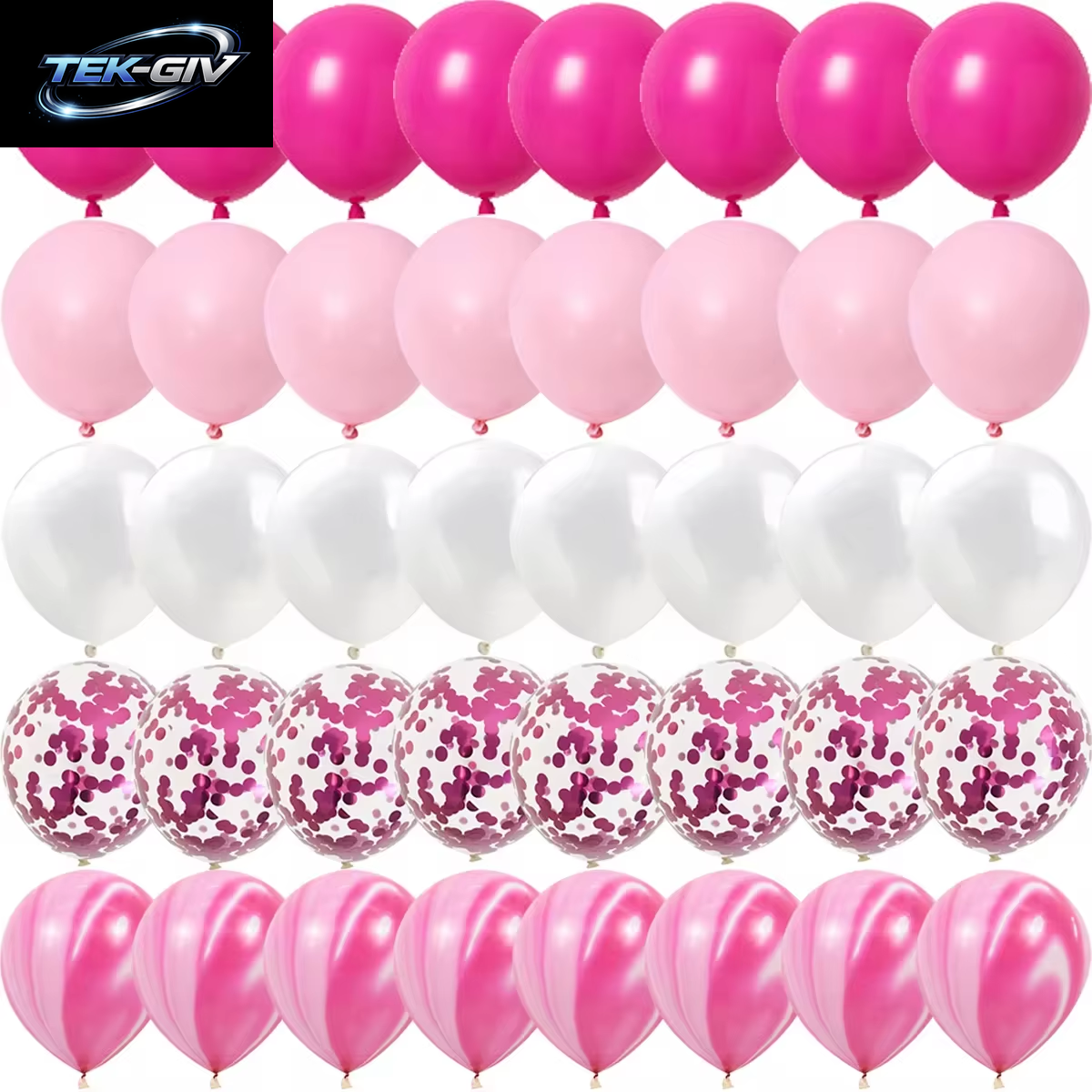 Rose Rosa Metall Latex Konfetti Konfetti Luftballons Hochzeit Dekorationen Matte Globos Neujahr Geburtstag Party Dekorationen