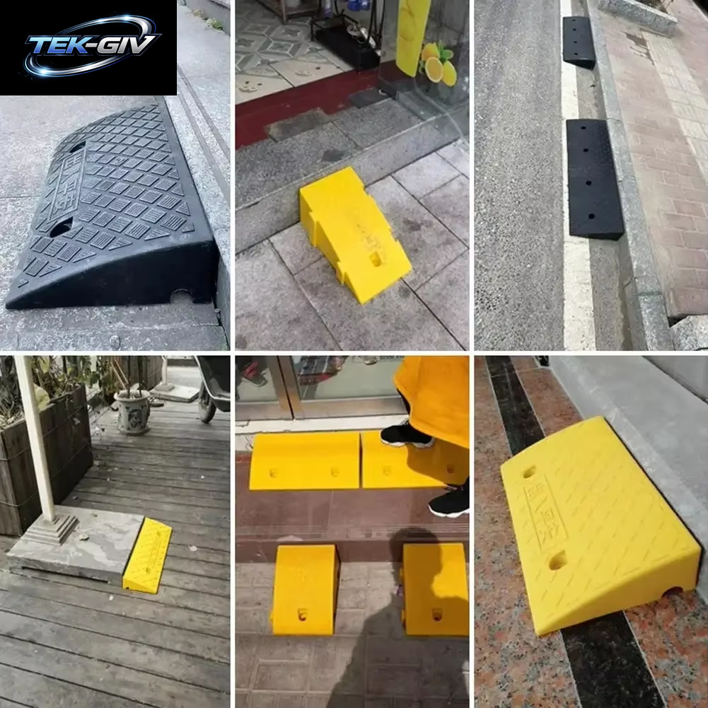 Auto Rad Einfahrt Rampen Tragbare Reifen Bordstein Rampen Anti-Slip Schwelle Rampe Für Auto Anhänger Lkw Fahrrad Auto Zubehör Amagi