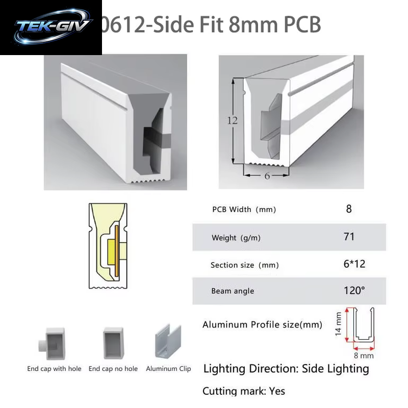 IP67 Wasserdichte Flexible LED Neon Silikon Licht Rohr Für WS2812B WS2811 WS2815 5050 COB RGB Licht Streifen Outdoor Dekoration