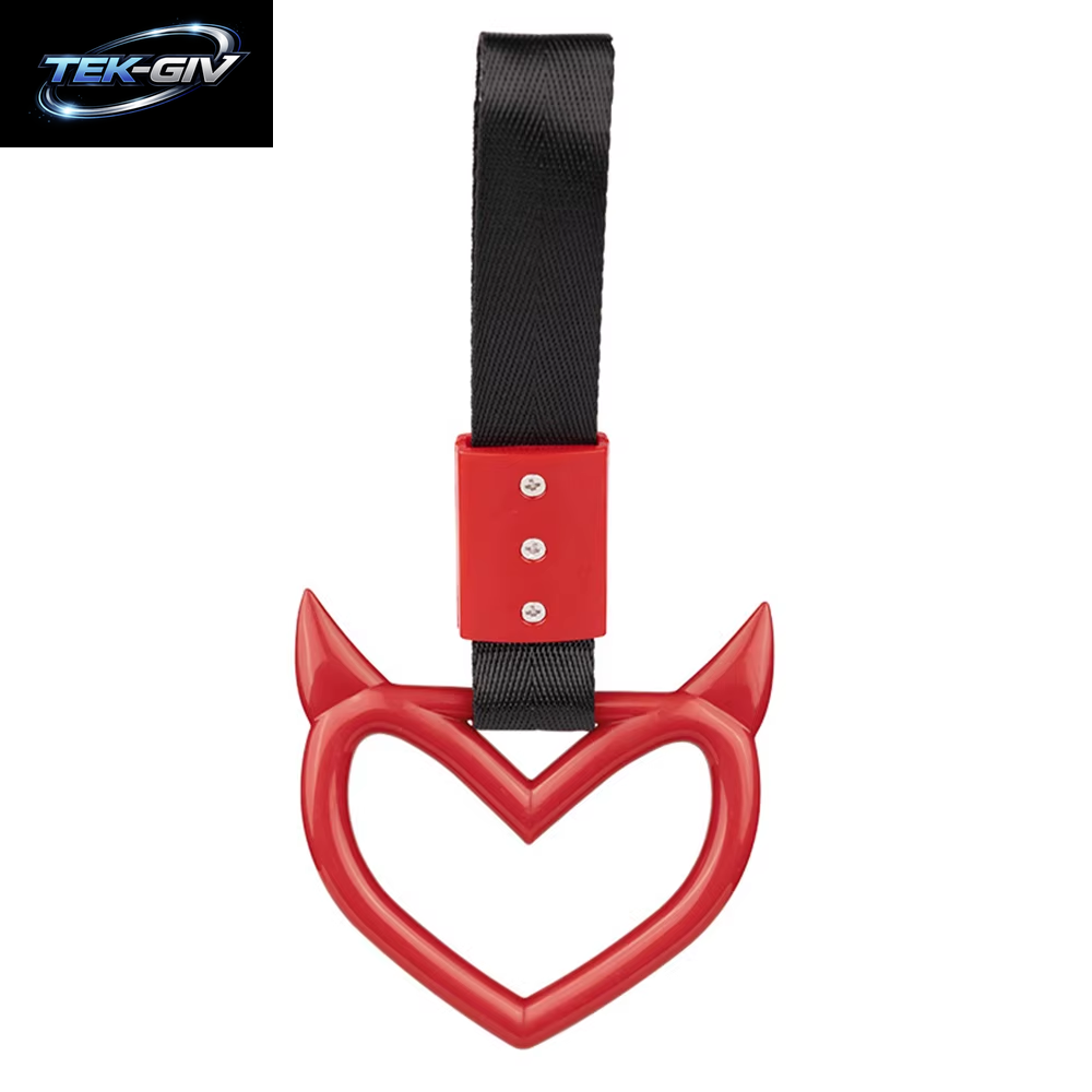 JDM Zurikawa Ring Bus Griff Teufel Herz Modifizierte Racing Griff Hand Strap Loops Stoßstange Bus Auto Drift Charme Auto Zubehör