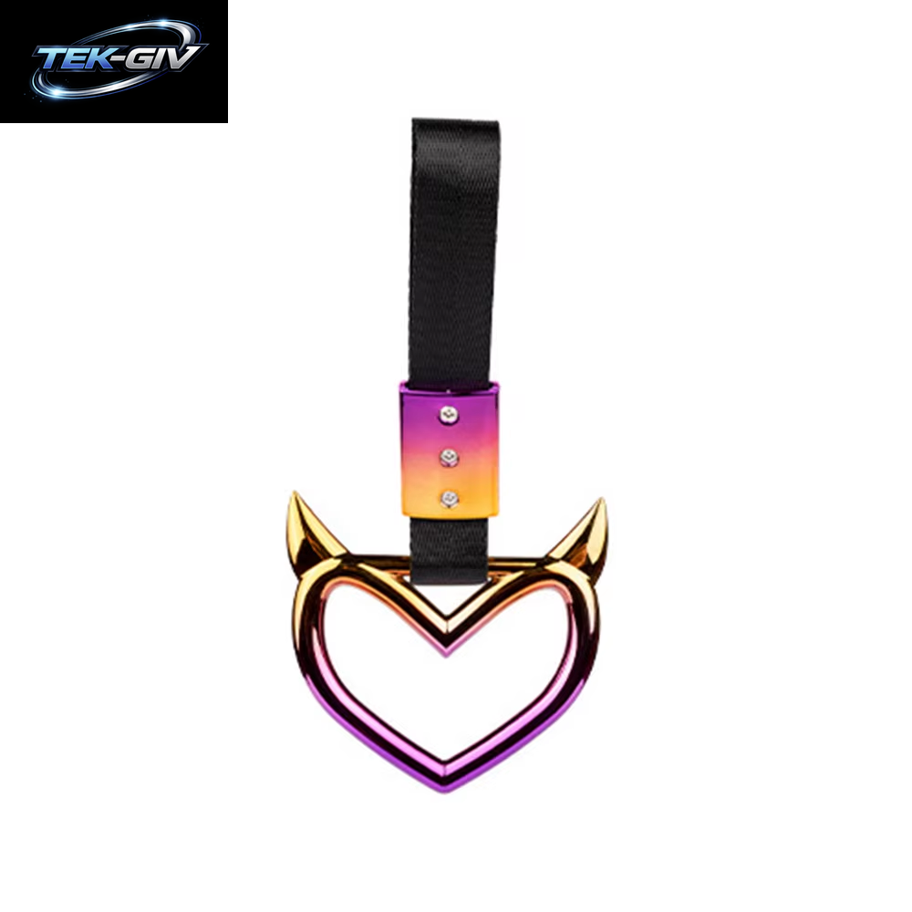 JDM Zurikawa Ring Bus Griff Teufel Herz Modifizierte Racing Griff Hand Strap Loops Stoßstange Bus Auto Drift Charme Auto Zubehör