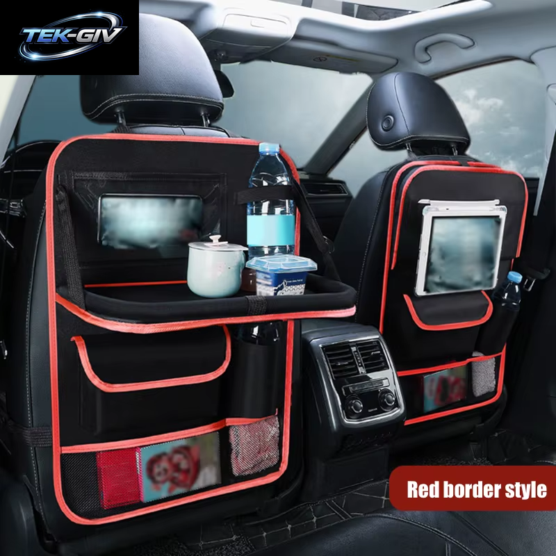 Faltbarer Autositz-Organizer Mit Tablett, Tablet-Handyhalter, Multifunktionale Aufbewahrung Im Auto-Innenraum, Universelles Autozubehör