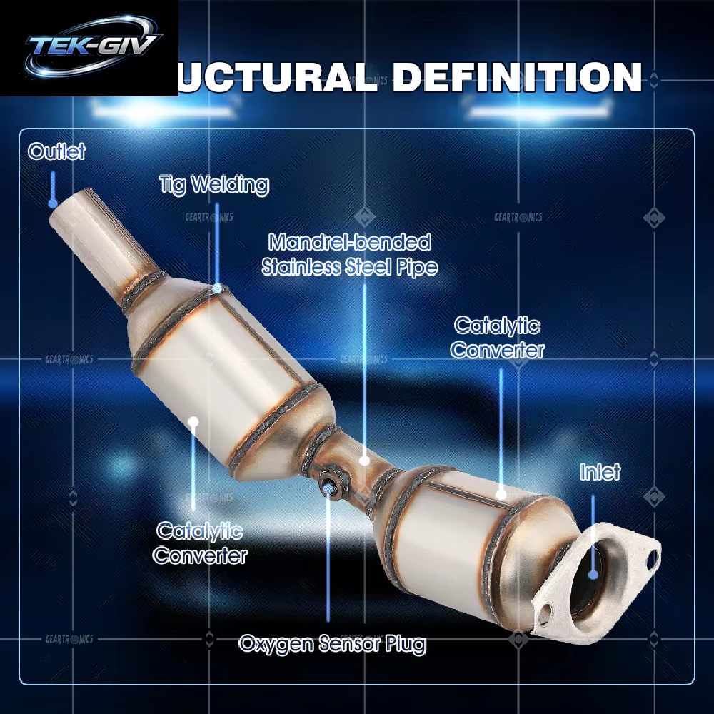 Für Toyota Prius 1,8 L 2010 2011 2012 2013 2014 2015 Direkt Fit Katalysator Auspuffrohr Mit Sauerstoff Sensor