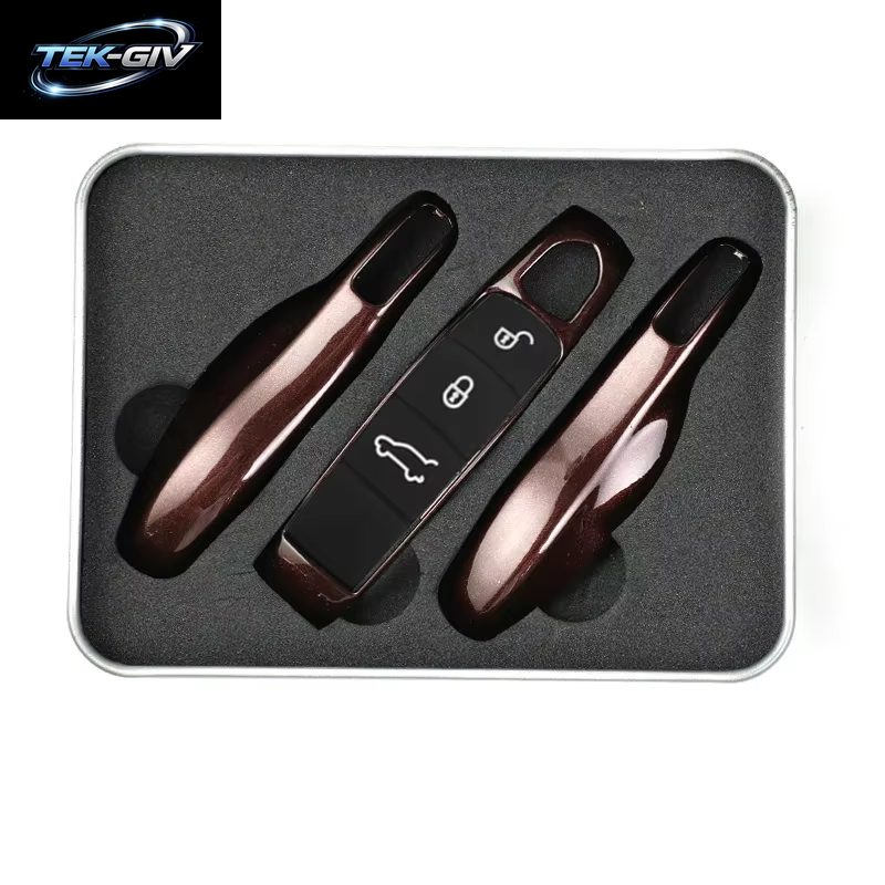 Auto Smart Remote Key Case Fob Abdeckungen Set Shell Für Porsche Panamera Spyder Carrera Macan Boxster Cayman Cayenne 911 970 981 991