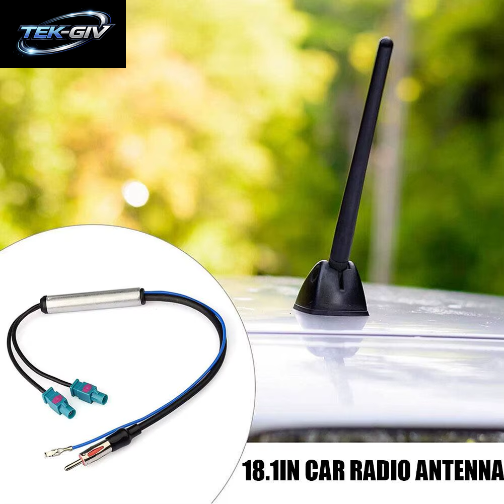 Auto Spezielle Radio Antenne AM/FM Audio Radio Signal Verstärker Dual Fakra RF Radio Antenne Antenne Adapter Für AUDI 18,1 ZOLL