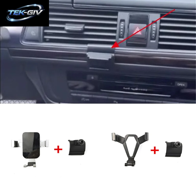 1PC ABS Material Für 2012-2018 Audi A6 C7 Spezielle Auto Telefon Halter Feste Halterung Stehen Mobile Schwerkraft Verknüpfung