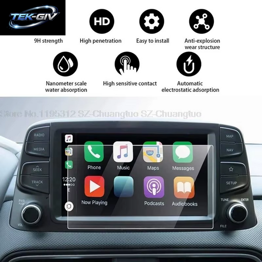 Displays Chutz Folie Aus Gehärtetem Glas Für Hyundai Kona 8-Zoll-Gps-Navigationtouch-Displayfolie