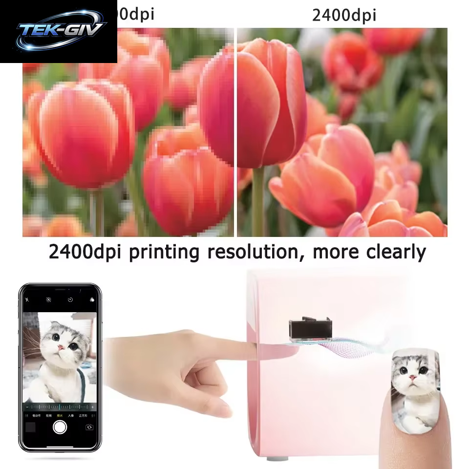 Smart 3D Mobile Nageldrucker M1 Muster Digital Nail Art Drucker Maschine DIY Tragbare H1 Nail Art Ausrüstung Vom Telefon