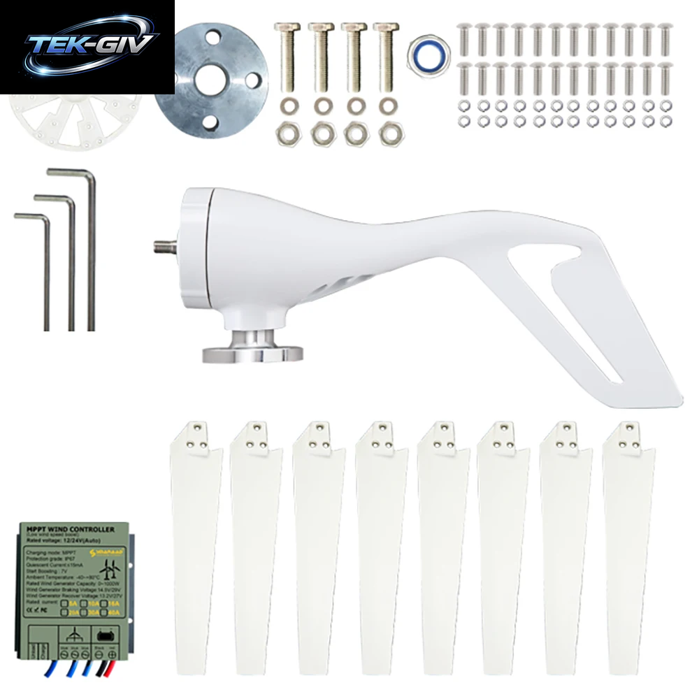 1000W 1KW Horizontalachsen-Windturbine 12V 24V 48V Windgenerator Ce-Zertifiziert Freie Energie Niedrigdrehzahl-Start Netzunabhängig Für Den Heimgebrauch