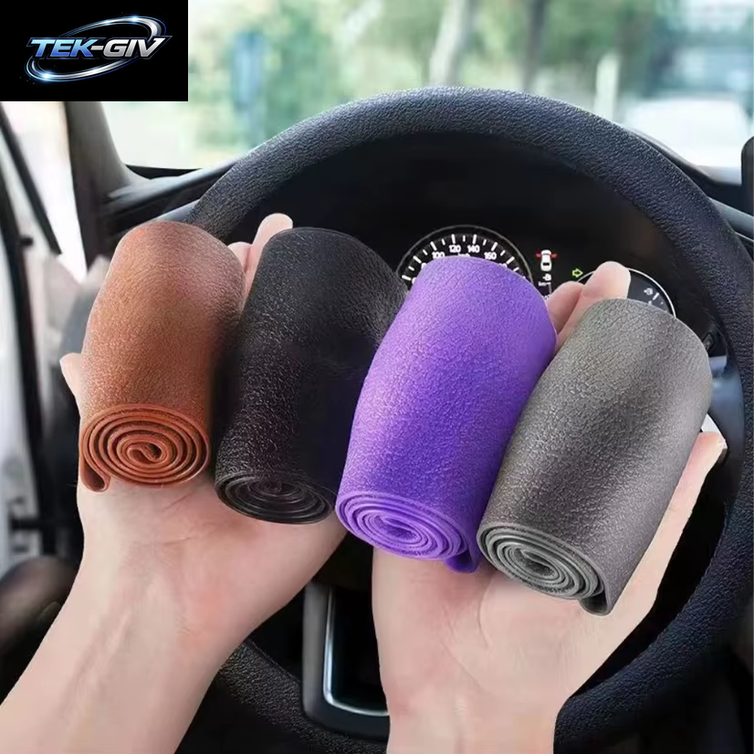 Universal Auto Silikon Lenkrad Abdeckung Elastische Nicht-Slip Abdeckung Für 36-40 Cm Lenkrad Multi Farbe Auto Dekor Zubehör