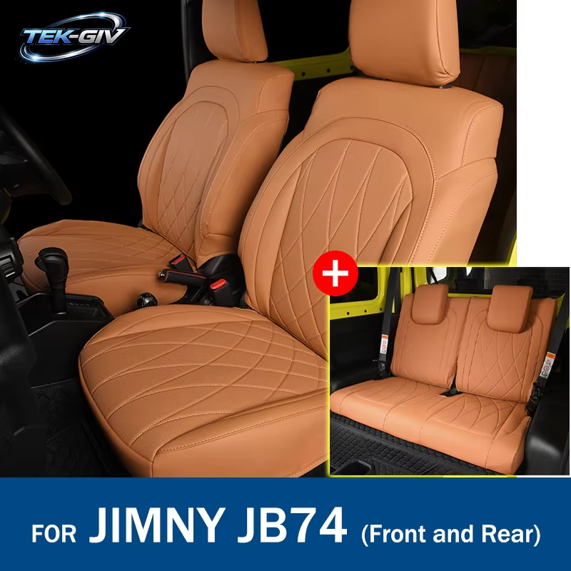 Auto Sitz Cove Für Suzuki JIMNY Jb64 Jb74 Luxus Voll Surround Pad PU Leder Kissen Geändert Wasser Beweis Innen Zubehör