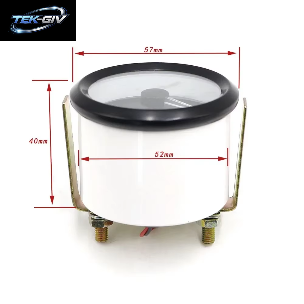 2 "52Mm Universal 12V Auto Auto Kraftstoffs Tands Anzeige Mit Kraftstoff Float Weiß Zeiger Retro Weißlicht Auto Kraftstoff Zähler