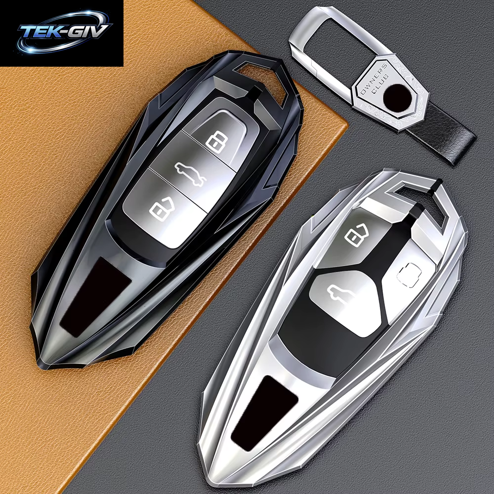 Mode Legierung Auto Schlüssel Fall Abdeckung Shell Fob Für Audi A1 A3 8P A4 B8 B9 A5 A6 C7 A7 A8 Q3 Q5 Q7 Q8 C8 D5 4M RS3 S4 S5 S7 TT E-Tron