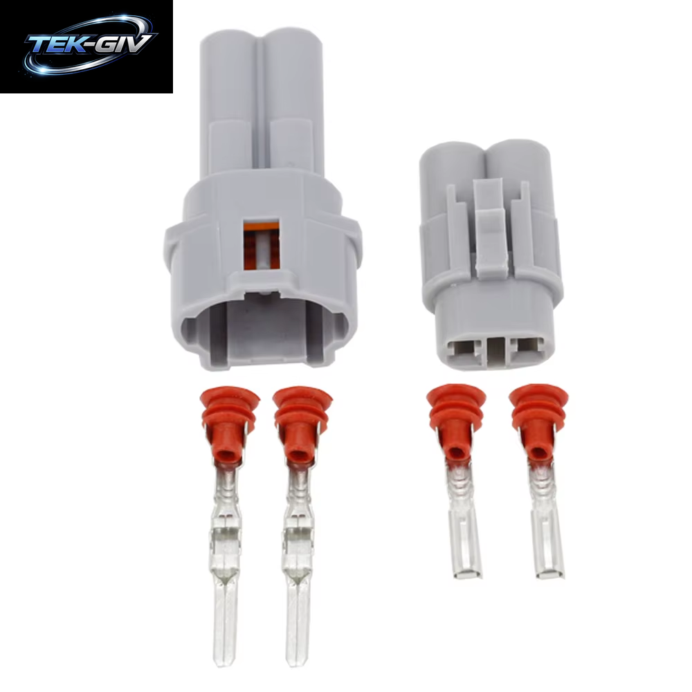 5/10 Sets 2-Poliger DJ7026-2-11/21 Auto-Wasserdichter Kabelbaum Männlich Weiblich Grau Wasserdichter Stecker 6187-2311 6180-2321